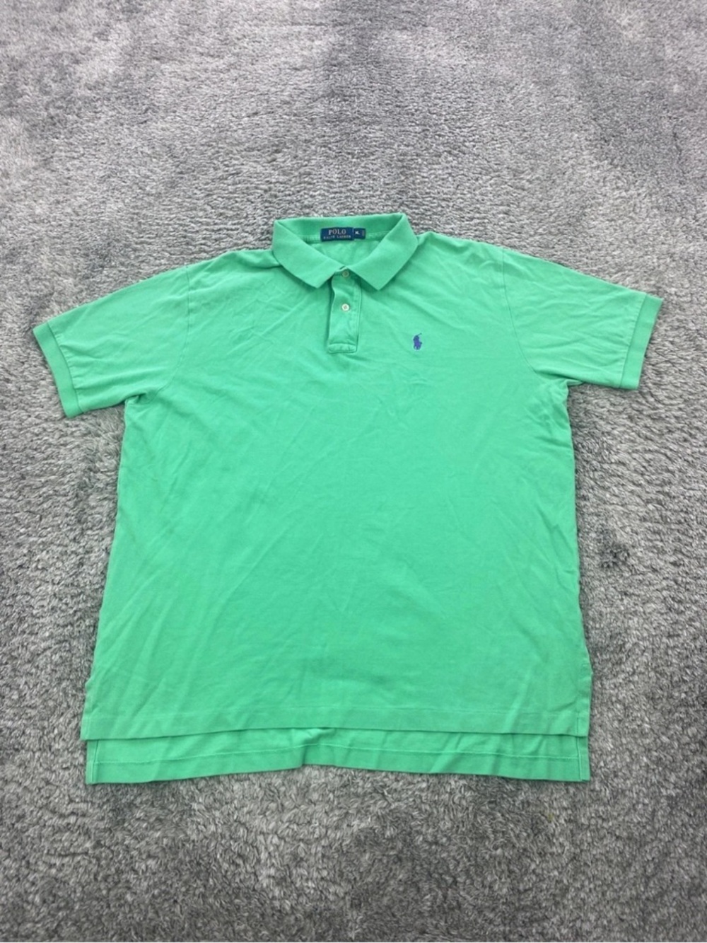 Polo Ralph Lauren Green Mesh Polo Shirt Short Sleeve XL Classic Fit Men’s